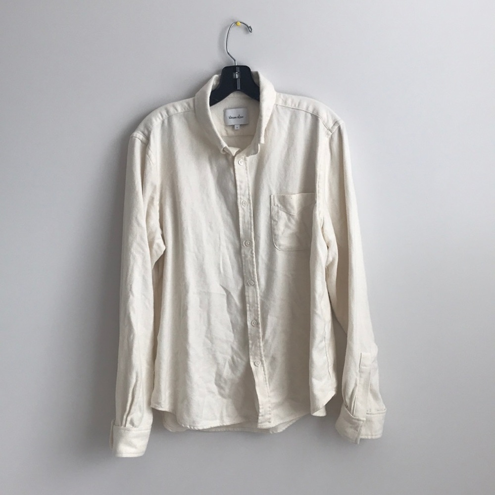 Steven Alan Cream Casual Button Down Shirt